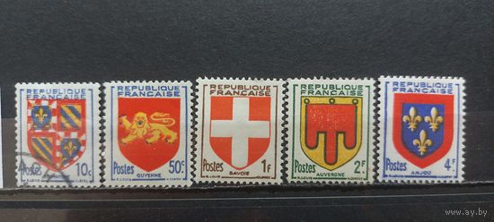 ФРАНЦИЯ 1949г. Полная серия. Чист* и Гаш.