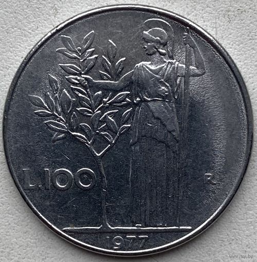 Италия 100 лир 1977 г.