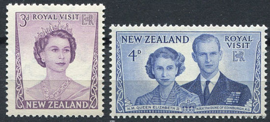 Новая Зеландия 1953 ** Королевский визит серия 2 марки Британские колонии