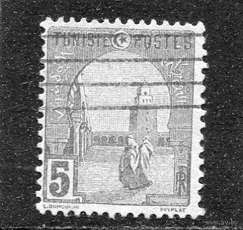 Тунис. Французский протекторат. Стандарт. Великая мечеть Кайруана. 5с