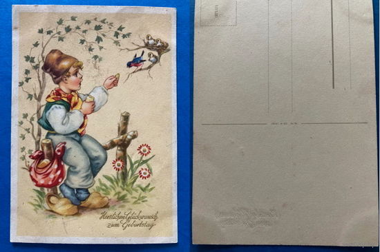 Немецкая открытка 50х годов. Дети.