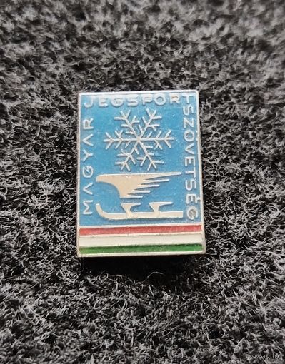 Значок иностранный. Зимние виды спорта. Венгрия. С рубля. (Е-7)