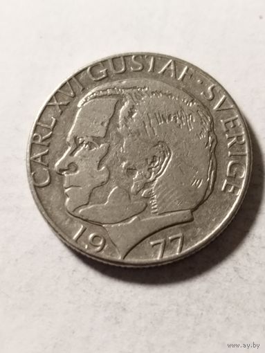Швеция 1 крона 1977