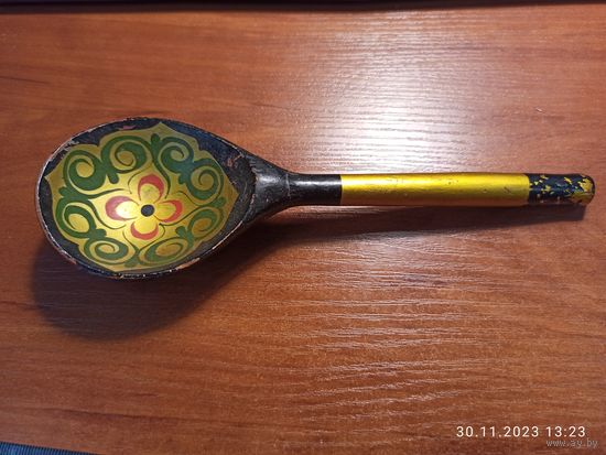 Ложка деревянная хохлома СССР