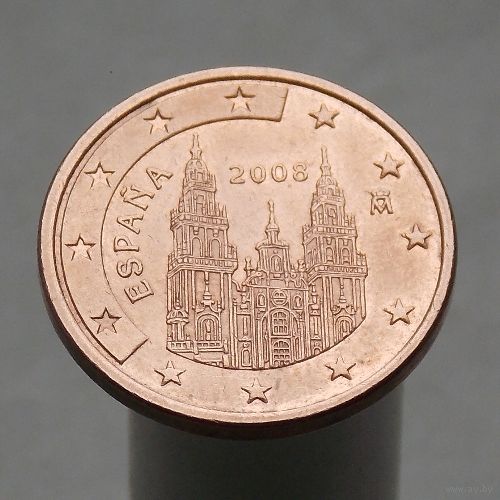 Испания 5 евроцентов 2008 (1-ый тип)