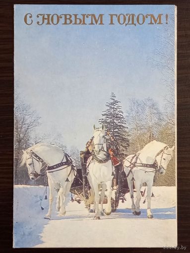 Раскин С Новым годом 1960-е гг. Открытка СССР