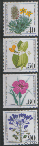 ФРГ. М. 1059/62. 1980. ЦвЕты. ЧиСт.