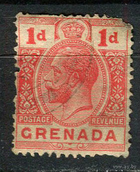 Британские колонии - Гренада - 1913/1921 - Георг V 1P - [Mi.73b] - 1 марка. Гашеная.  (Лот 48EW)-T25P3