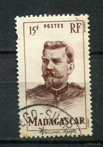 Французские колонии - Мадагаскар - 1946 - Маршал Жозеф Жоффр 15Fr - [Mi.403] - 1 марка. Гашеная.  (Лот 87Gi)-T2P36