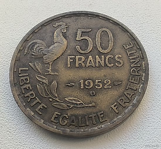 Франция 50 Франков, 1952 "В". 5-4-8