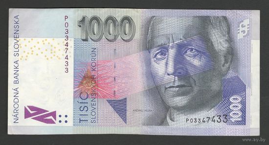 Словакия 1000 крон 1999 года. Тип Р-32. Состояние XF