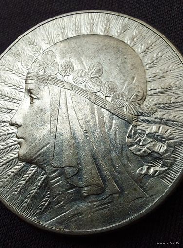 5 злотых 1933 AU
