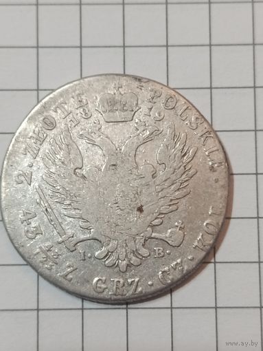 2 злотых IB 1819год