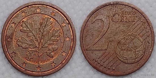 2 евроцента 2010 г Германия D