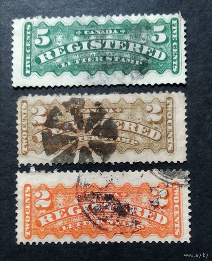 Великобритания\166в\Канада, 1875-1888, регистрационные марки