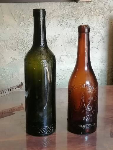 Бутылка пивная и винная.