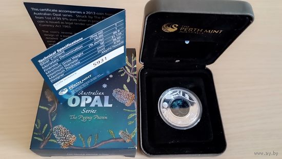 Perth Mint Серебро 999 (Австралия) "Карликовый поссум" (2013)
