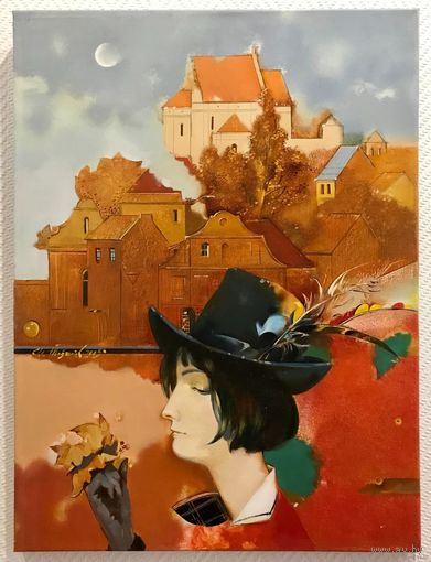 Каталожный Товстик В.А. "Осень", 2005 год. 80х60 см. Холст, масло.