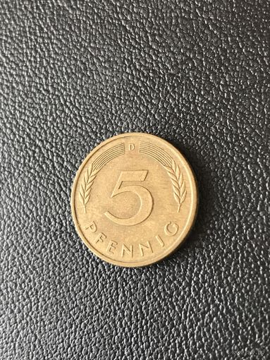 5 пфеннигов 1989 Германия