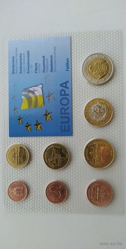НАБОР МОНЕТ ВАТИКАНА 2006 г 8 шт