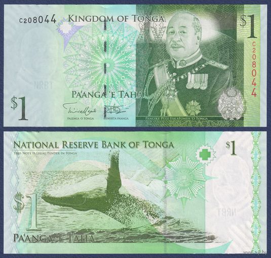 Тонга, 1 паанга 2009 г., P-37(2) (король Георг Тупоу V), UNC