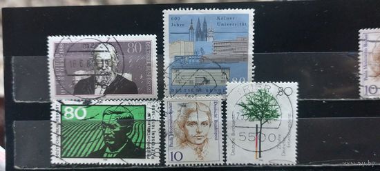 РАСПРОДАЖА ГЕРМАНИЯ 1988г. Полные серии. Гаш.