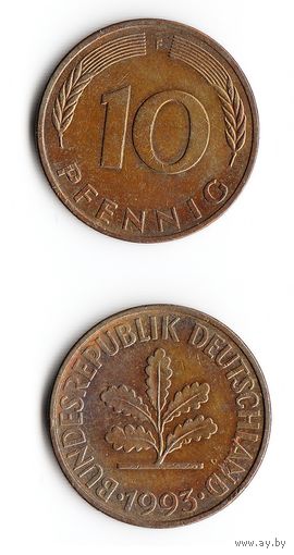 10 пфеннигов Германия 1993 года(F)