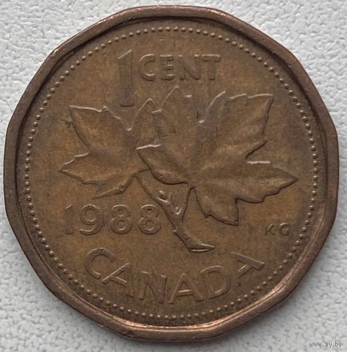 Канада 1 цент 1988 г.