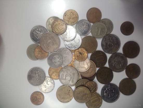 Сборный лот монет России после 1996 года .