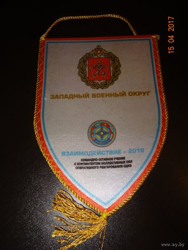 Вымпел ЗВО (ОДКБ Учение-Взаимодействие 2016)