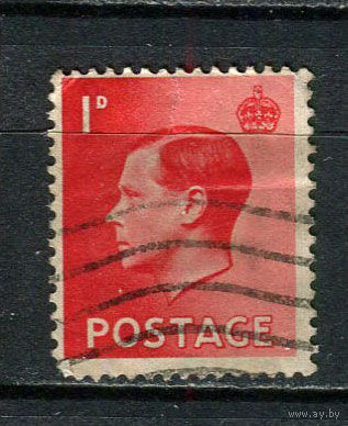 Великобритания - 1936 - Король Эдуард VIII 1P - [Mi.194X] - 1 марка. Гашеная.  (Лот 48Fd)-T25P12