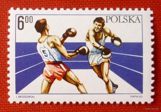 Польша. Бокс. ( 1 марка ) 1983 года.