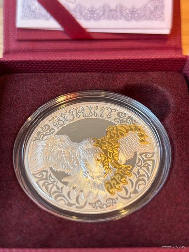 2022 Казахстан 500 тенге Беркут 5 ая монета серии Тотемные животные тираж 5000 шт