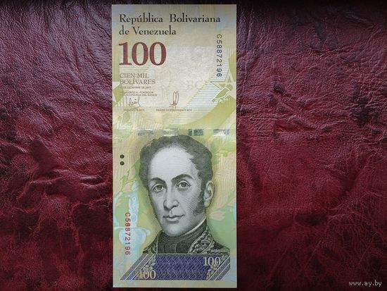 100000 боливар Венесуэла 2017 г.