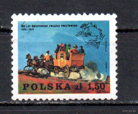 100 лет ВПС Польша 1974 год серия из 1 марки