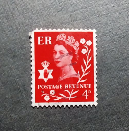 Марка Великобритания (Сев.Ирландия) 1969 год Королева