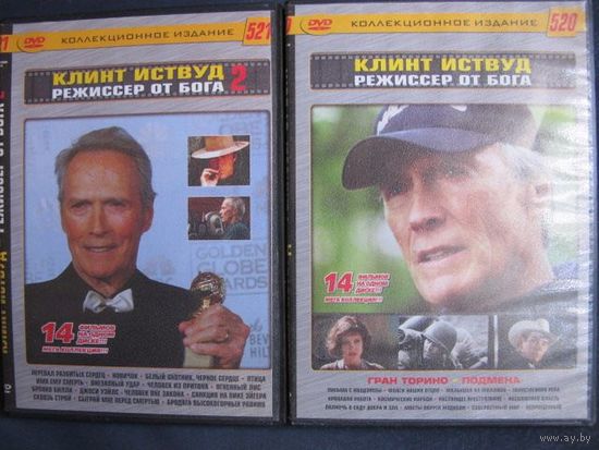 2 диска "Клинт Иствуд - режиссер от бога" (28 фильмов) + Дж.Эдгар (лицензия)