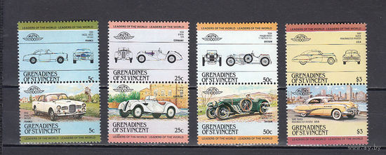Транспорт. Автомобили. Сант-Винсент и Гренадины. 1984. 8 марок. Michel N 344-351 (4.0 е)