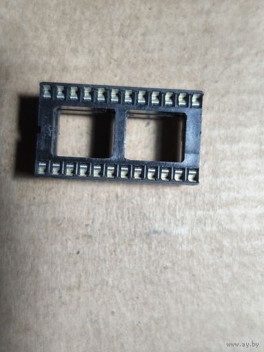 Панель под микросхему 24 гнезда, шаг 2.54, 2 шт.