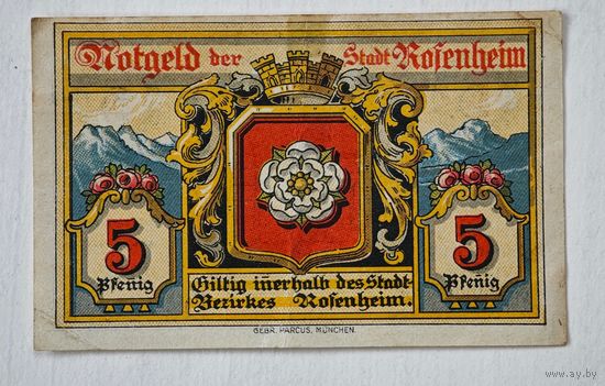 1921 год 5  марок    Германия