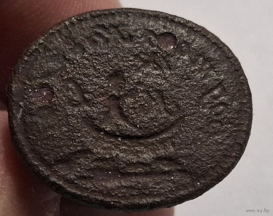 Старинная печать. Надписи. Лодка (Лодзя) ?