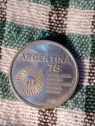 Аргентина 1000 песо 1977 футбол 78