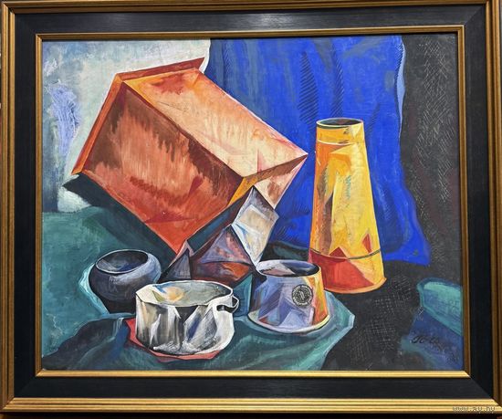 Скрипниченко Г.С "Натюрморт", 1963 г. Бумага, гуашь. Размер 58х73 см.