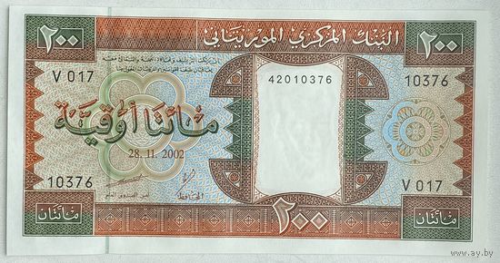 Мавритания 200 угий 2002 г.