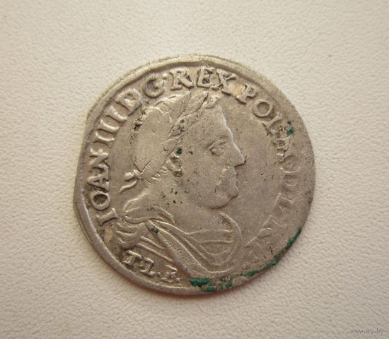 6 грошей 1681г. Ян Собеский (сохран) - с 1 руб..