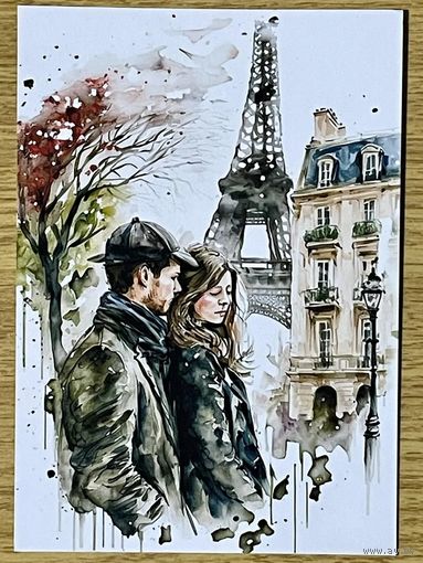 Открытка для посткроссинга чистая 10х15 см.