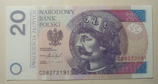 Торг! Польша. 20 злотых 2016 года, серия CD. UNC
