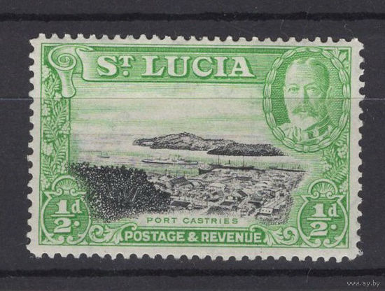 1936 Св. Люсия / St Lucia * 1/2d Георг V, Порт, Корабли, марка из серии SG#113