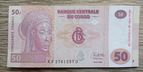 Werty71 Конго 50 франков 2022 UNC банкнота