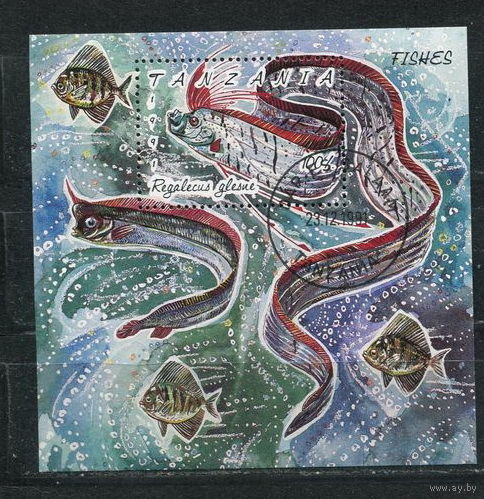 Танзания 1991 г. Морская фауна, рыбы.
